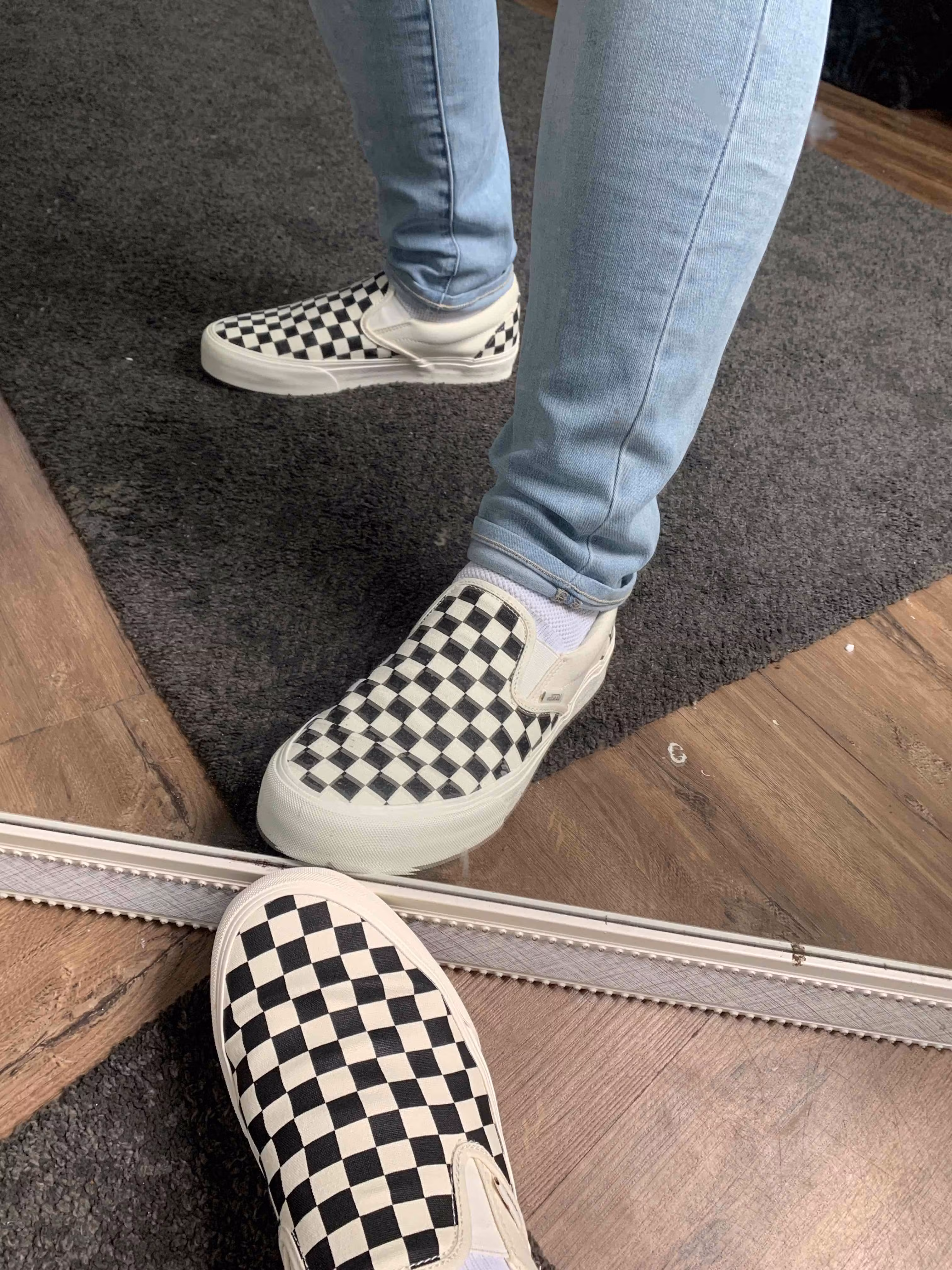 Vans Slip-On VR3 'Black Marshmallow Checkerboard' VN0007NC1KP Vans Slip-On VR3 'Black Marshmallow Checkerboard' VN0007NC1KP